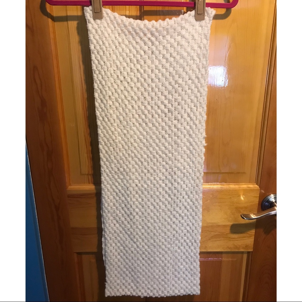 White Infinity Scarf